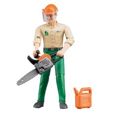 Forestry worker with accessories 1:16