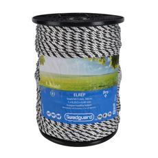 Electric rope Pro+ 5 mm black/white 300 m 1x0.25/2x0.4 coil