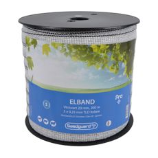 Electric tape Pro+ 20 mm white/black 200 m 5x0.25