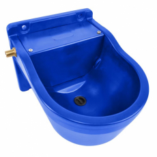 Float valve water bowl plastic blue