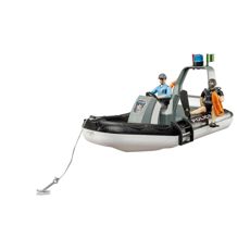 Police boat with accessories