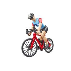 Road bike with cyclist