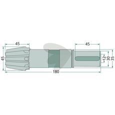 Pinion shaft 9 gears
