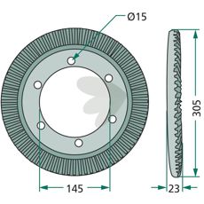 Crown wheel