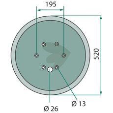 Support plate - 640058