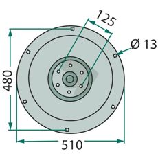 Support plate - 640062