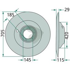 Support plate - 640069