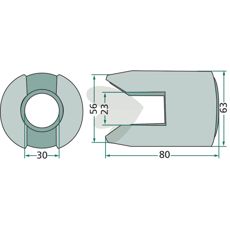 Clutch coupling for ball roller