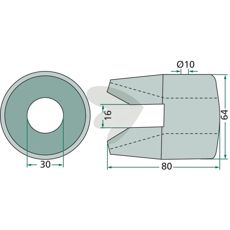 Clutch coupling older model 010666