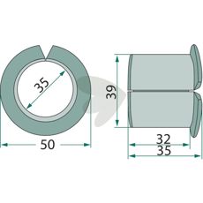 Collar bushing 01142800