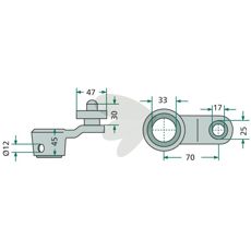 Control lever - 12519