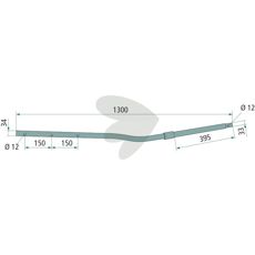 Left-hand rotating link arm - 12662