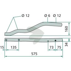 Link arm left - 15089