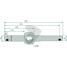 Spindle axle - 15115