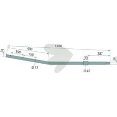 Pin arm - 16787