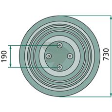 Sliding plate Galfr 165 c-c 190mm cutting height 25mm