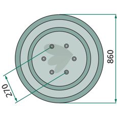 Sliding plate - 300170