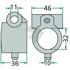 Bearing complete for pin holder