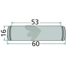 Bolt 16X60mm 0623900
