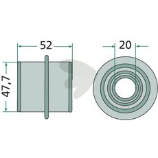 Wheel hub without grease fitting