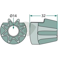 Gear wheel - 0764040000