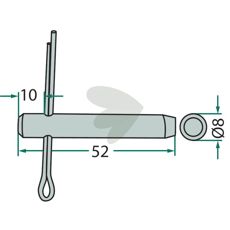 Push bolt - 0915882100