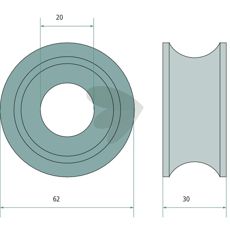 Guide roller - 0924502700