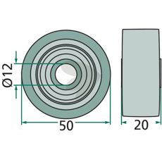 Piston roller - 0924502800