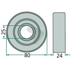 Piston roller - 0924506200