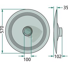 Sliding plate - 496167