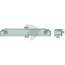 Guide rail piston - 1110160207
