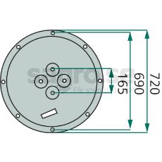 Support plate - 1119560