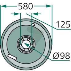 Sliding plate - 1136790