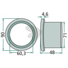 Collar bushing 121897