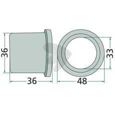 Collar bushing 122735, 122697, 490072