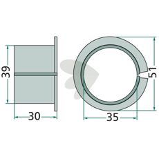 Bushing for rotor arm 30X51mm inner diameter 35mm