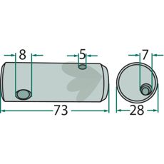 Pivot pin 126697, 487237