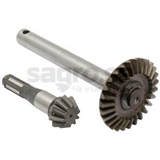 Disc wheel with pinion axle