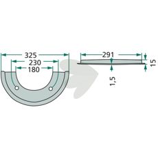 Cover plate half
