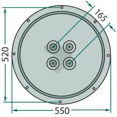 Support plate - 140131