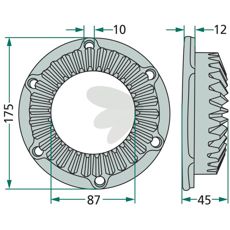 Disc wheel 30 teeth - 150840