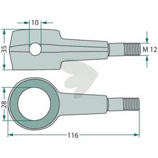Steering lever - 153752905