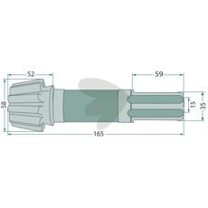 Sprocket axle 10 teeth