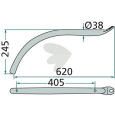 Pin arm Krone - 155001.0