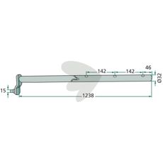Pin holder Left turning - 160062