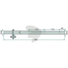Pin holder Right turning - 497547