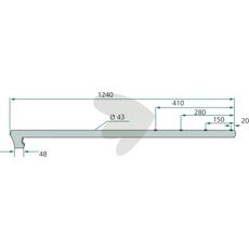 Pin holder Left turning - 161628