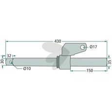 Steering axle - 163171