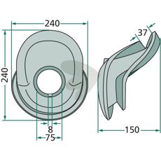 Curve disc 163671, 123445