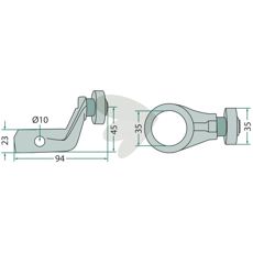 Running roller assembly with lever 16504057